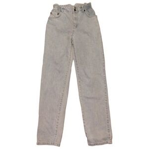 OneTeaspoon Women's Paperbag Baggy Jean Size 25 Vintage Wash Denim Elastic Waist